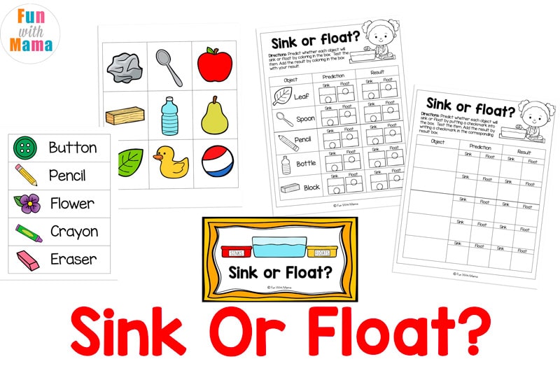 Sink or float experiment worksheet