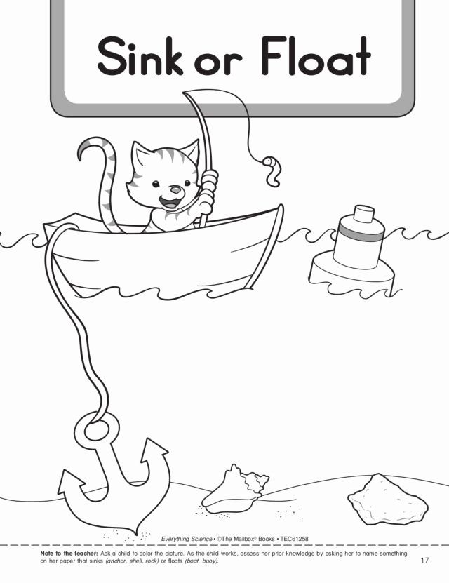 Sink or float worksheet sink or float kindergarten worksheets kindergarten lesson plans