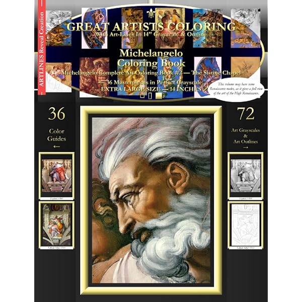 Sistine chapel coloring book eric gottesman michelangelo books