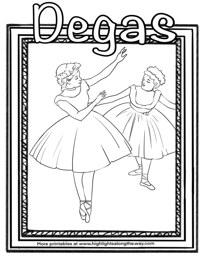 Art history coloring pages