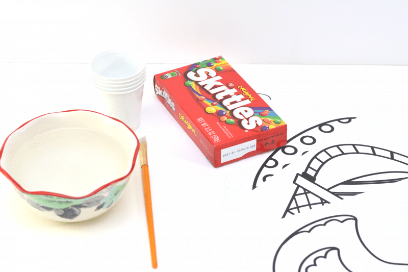 Easter egg coloring page printable how to make skittles paint