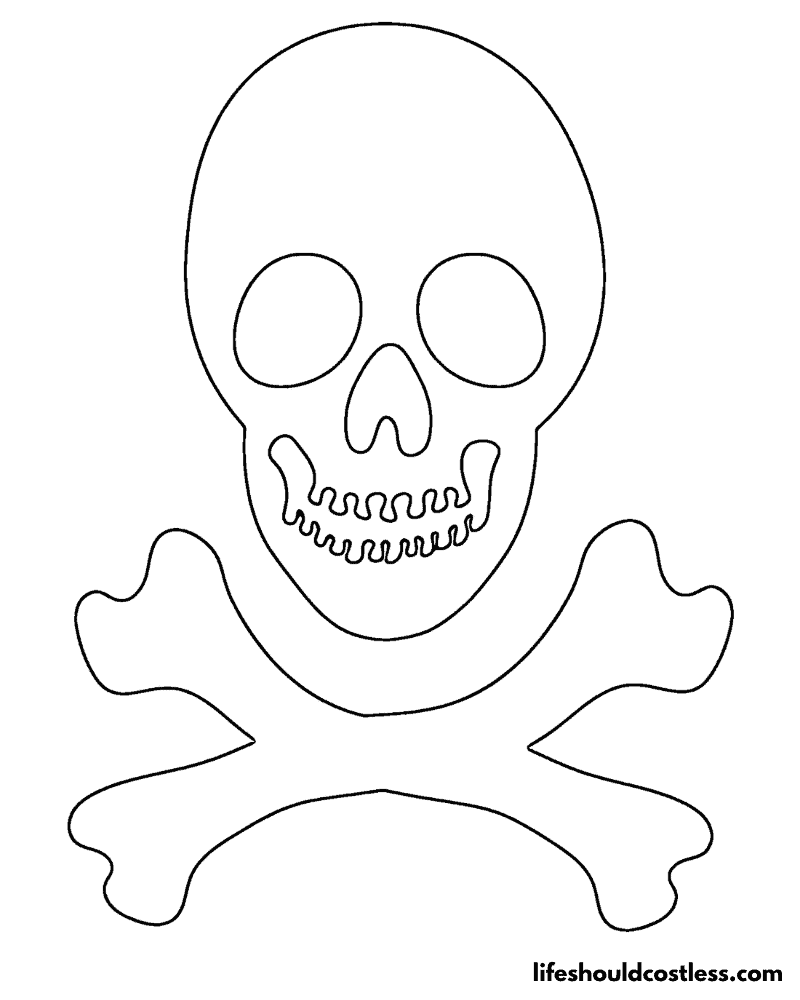 Skeleton coloring pages free printable pdf templates