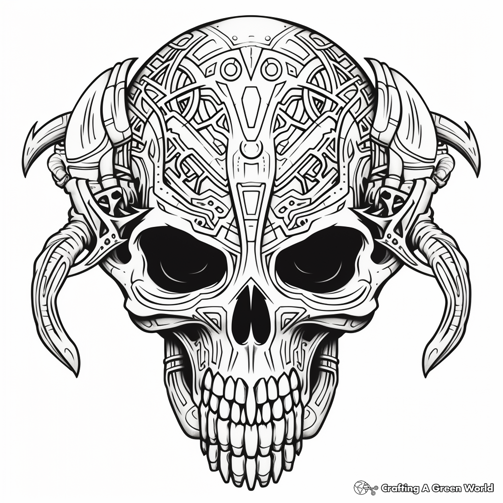 Skull coloring pages