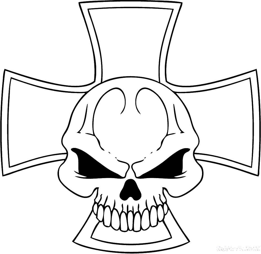 Online coloring pages coloring page cross and skull coloring pages cross download print coloring page