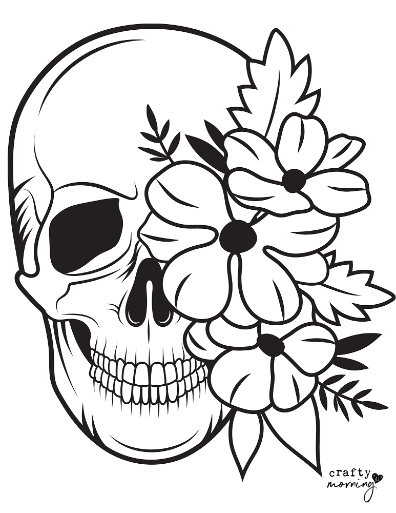 Free printable skeleton coloring pages