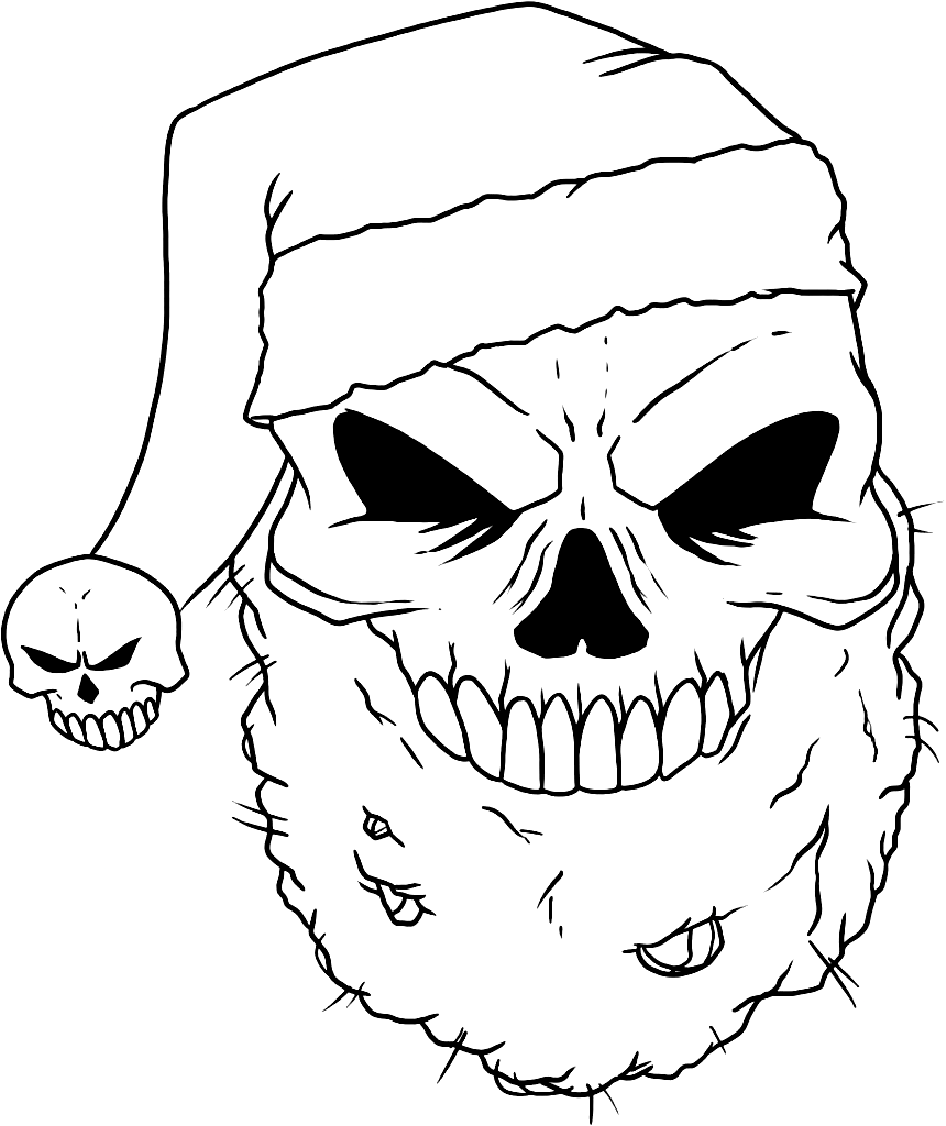 Skull coloring pages printable for free download