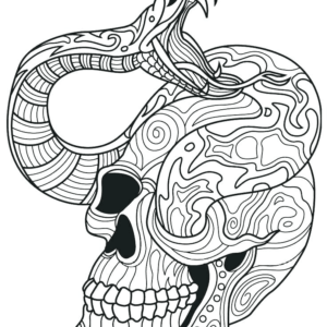 Skull coloring pages printable for free download