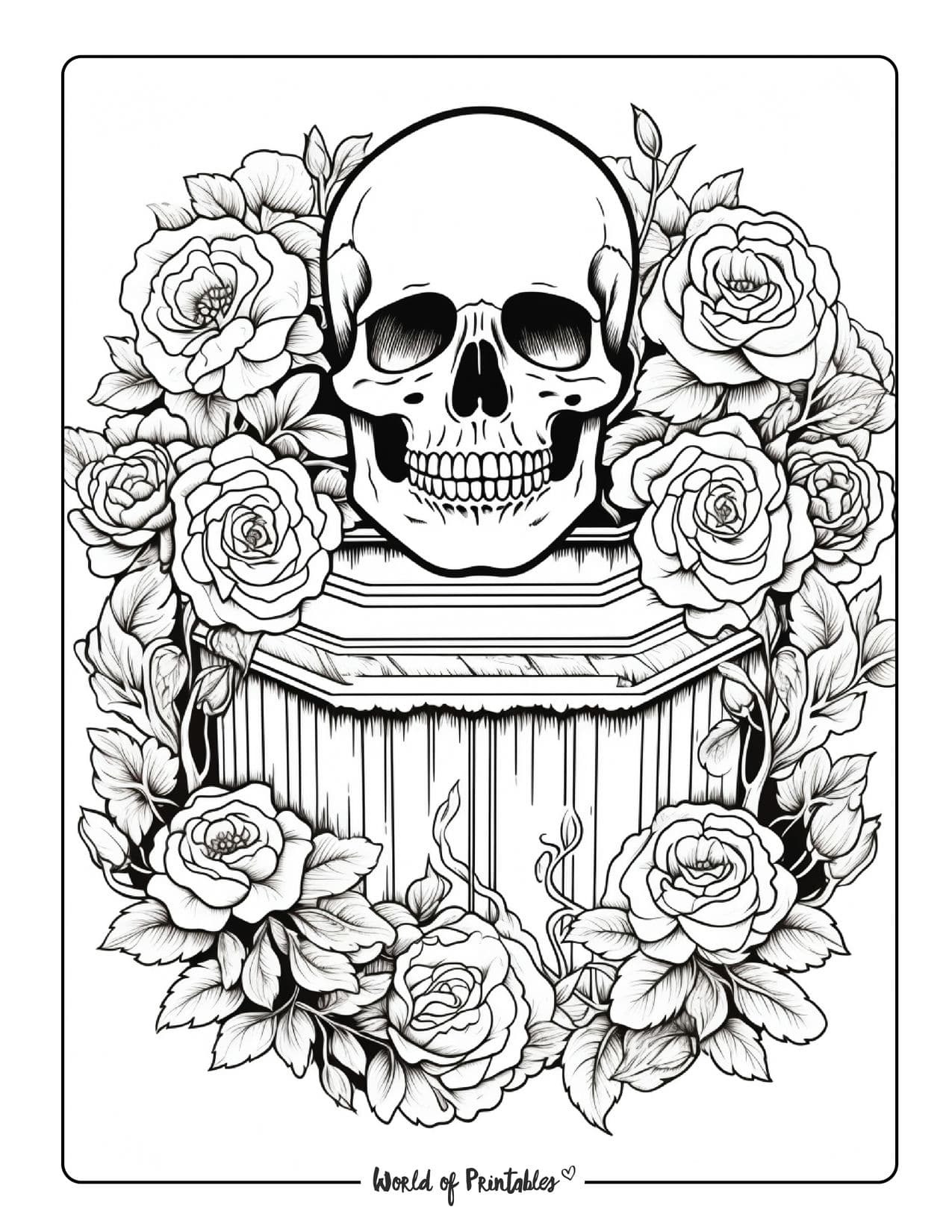 Skull coloring pages