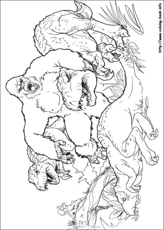 King kong coloring picture king kong bear coloring pages coloring pictures