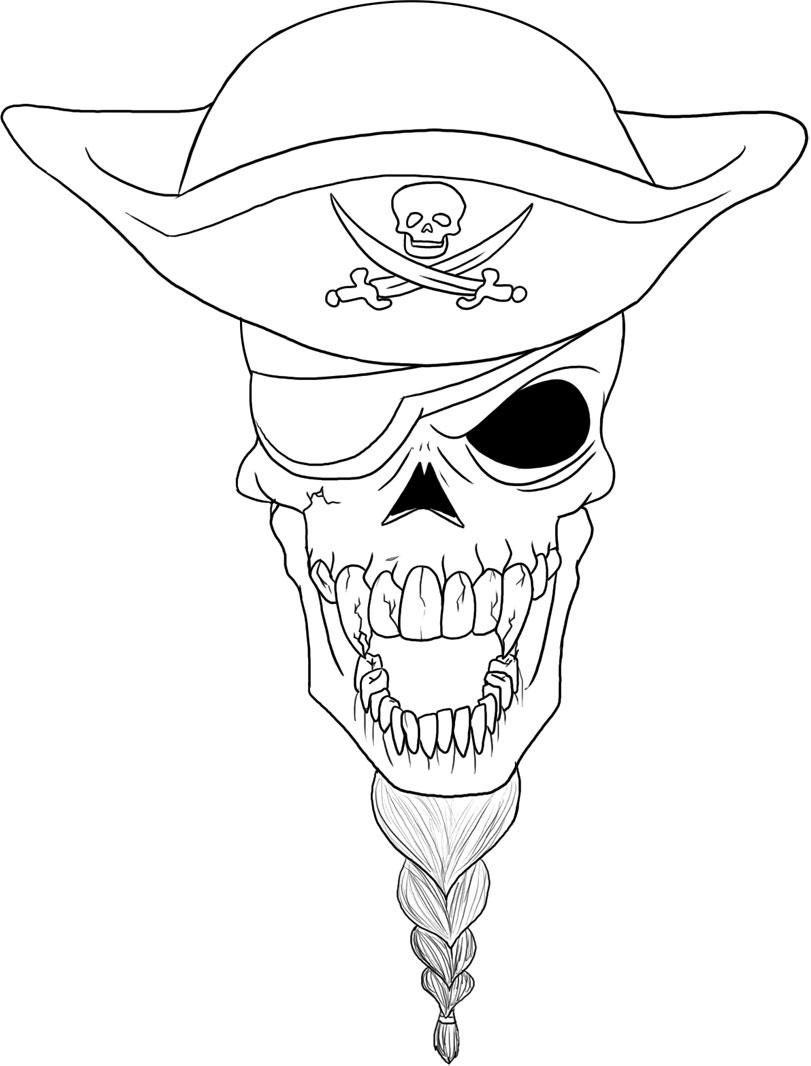 Free printable skull coloring pages for kids