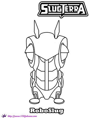 Free slugterra printable coloring page of roboslug coloring pages printable coloring colouring pages