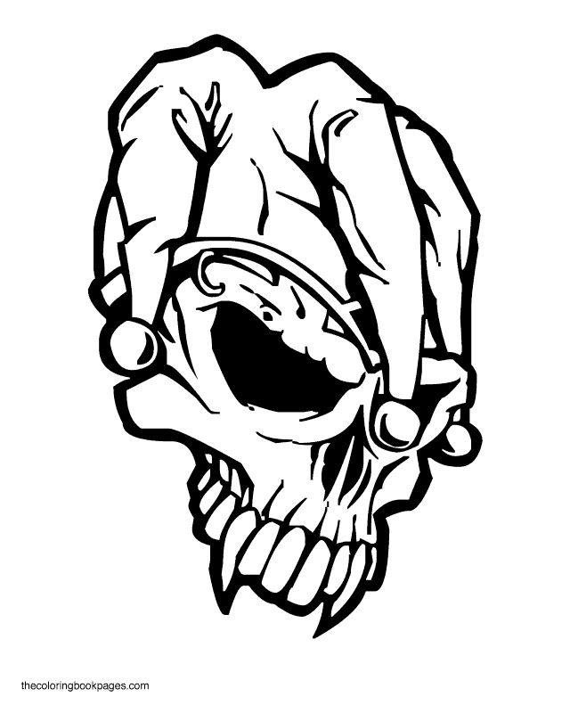 Skull coloring pages printable for free download