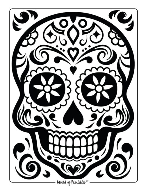 Skull coloring pages