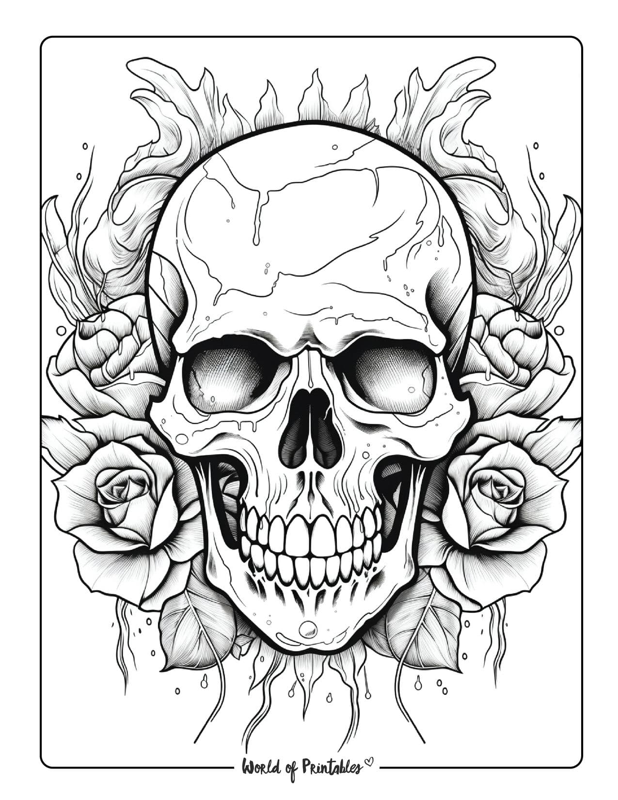 Skull coloring pages