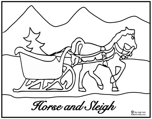 Winter holiday coloring pages for kids sing laugh learn