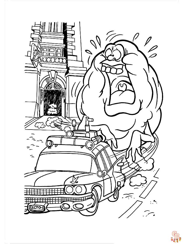 Ghostbusters coloring pages free printable for kids