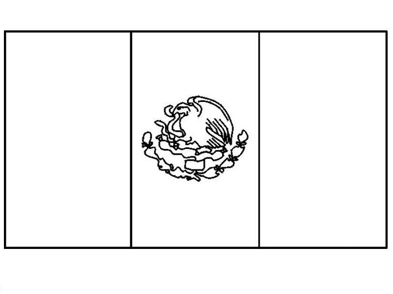 Mexican flag coloring page nuttin but preschool bandera de mexico dibujo cinco de mayo de mayo