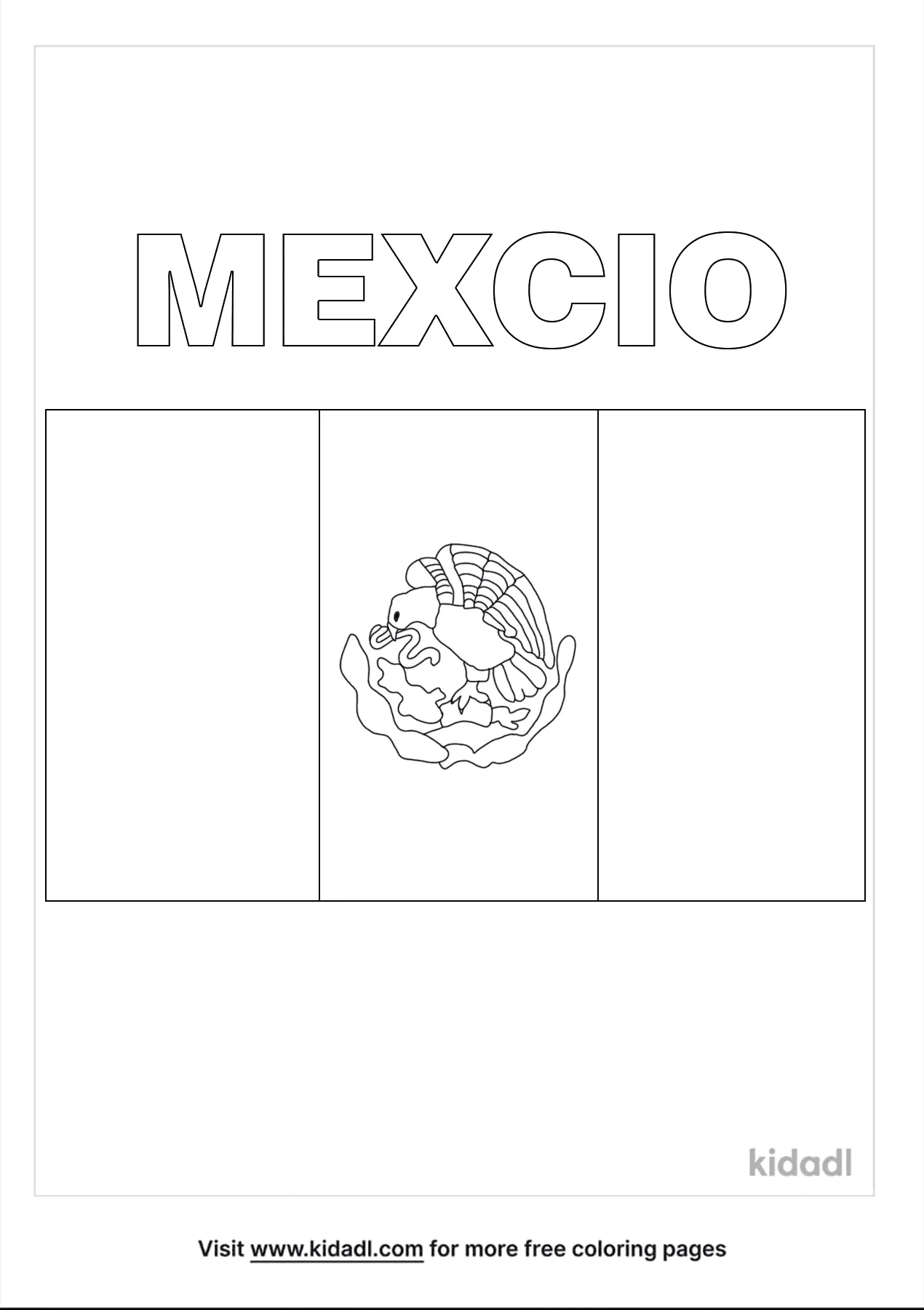 Free mexican flag coloring page coloring page printables