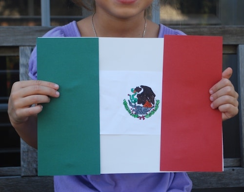 The story of the mexican flag