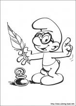 The smurfs coloring pages on coloring