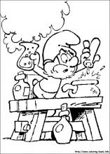 The smurfs coloring pages on coloring