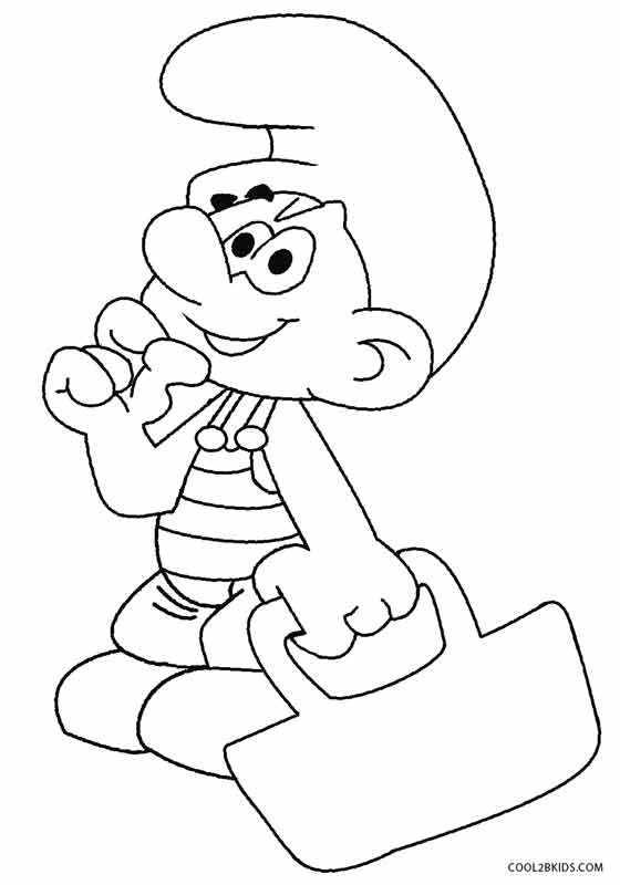 Printable smurf coloring pages for kids