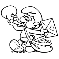 Smurf coloring pages