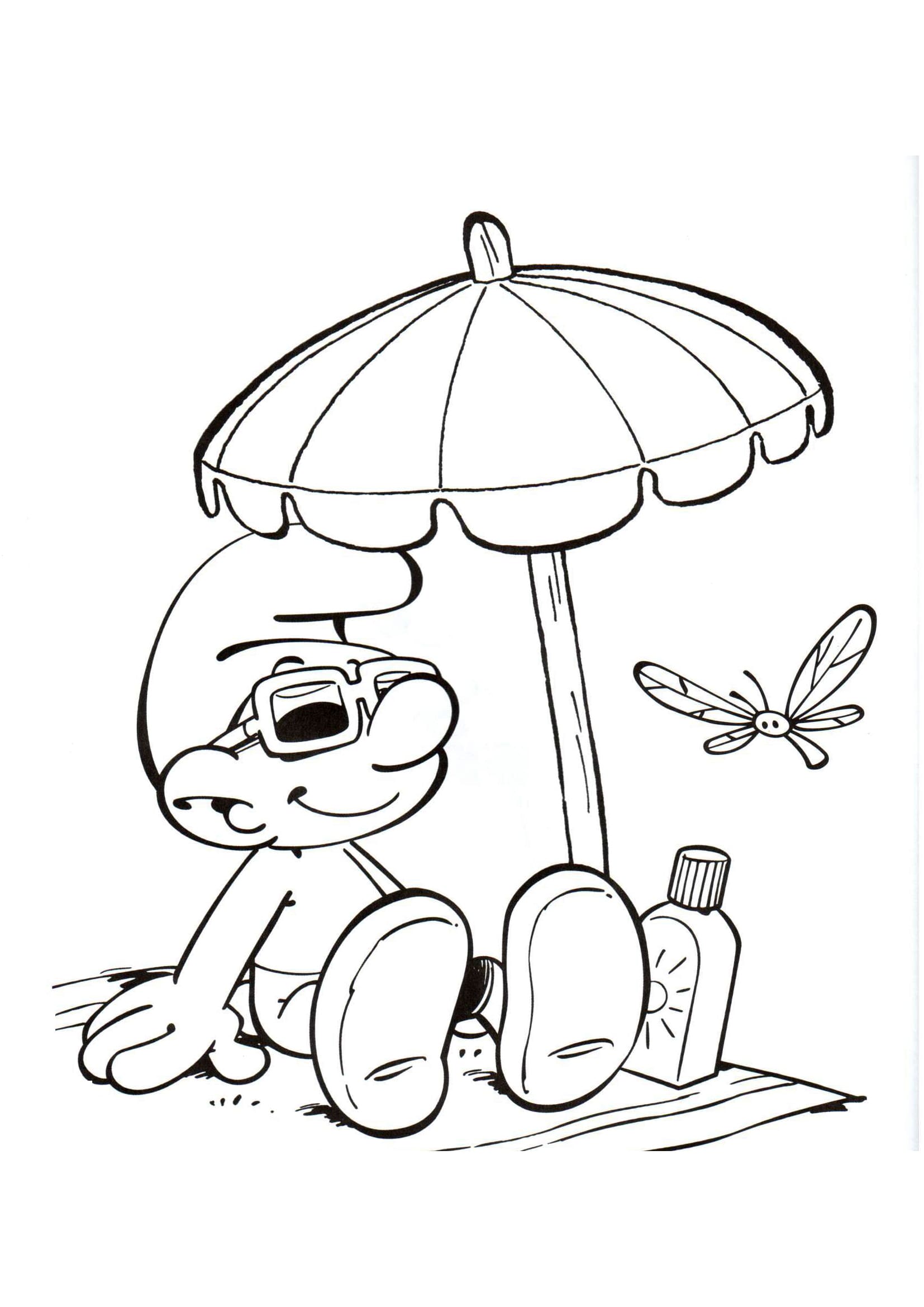 The smurfs coloring pages images free printable