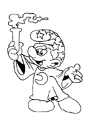 The smurfs coloring pages free coloring pages