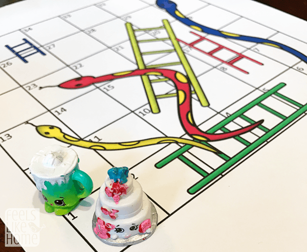 Printable snakes ladders game boards