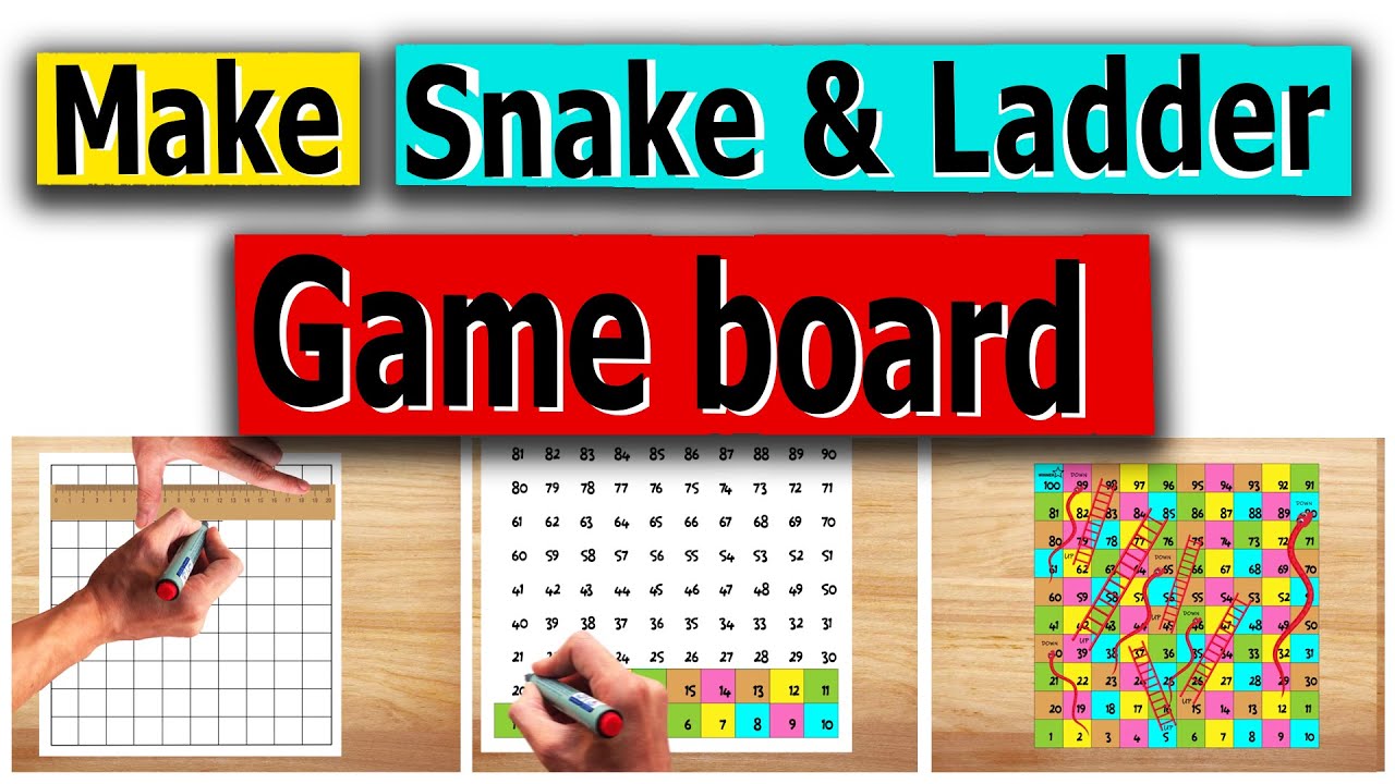 Ð ðª draw snake and ladder board gae with tokens and dice snake and ladder