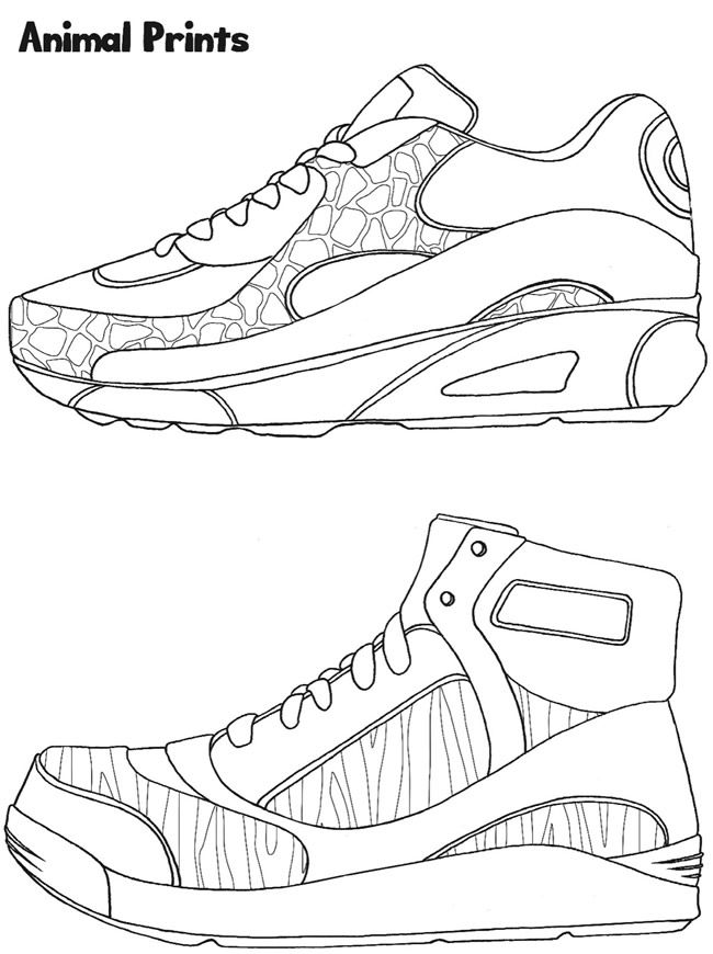 Sneaker designs coloring book designs coloring books sneakers sketch coloring books