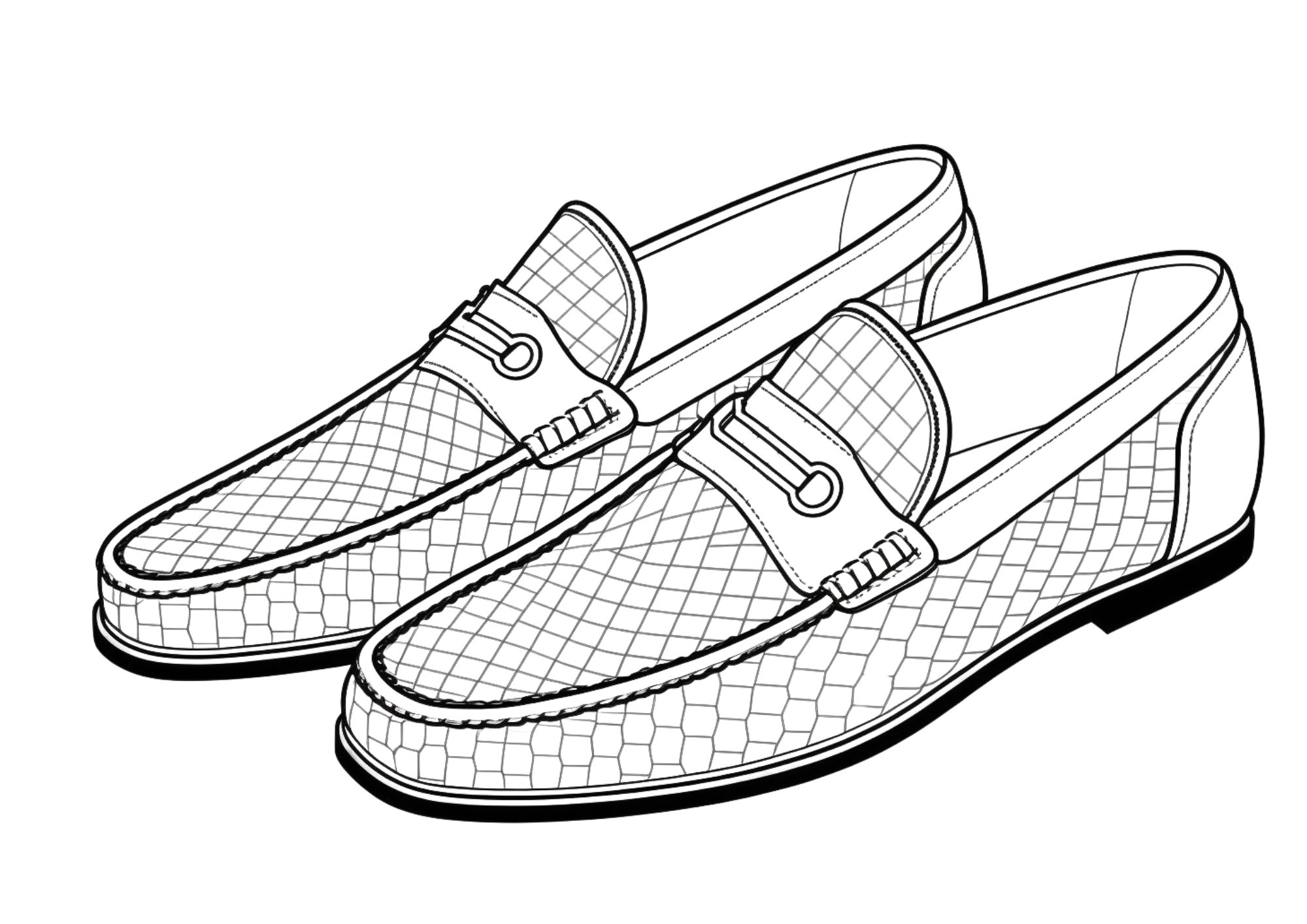 Printable shoe coloring pages for all ages