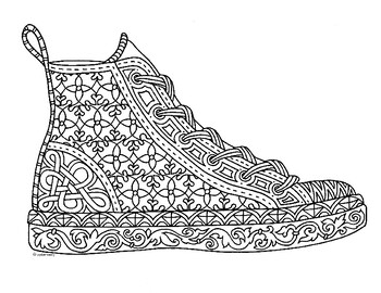 Sneakers coloring tpt