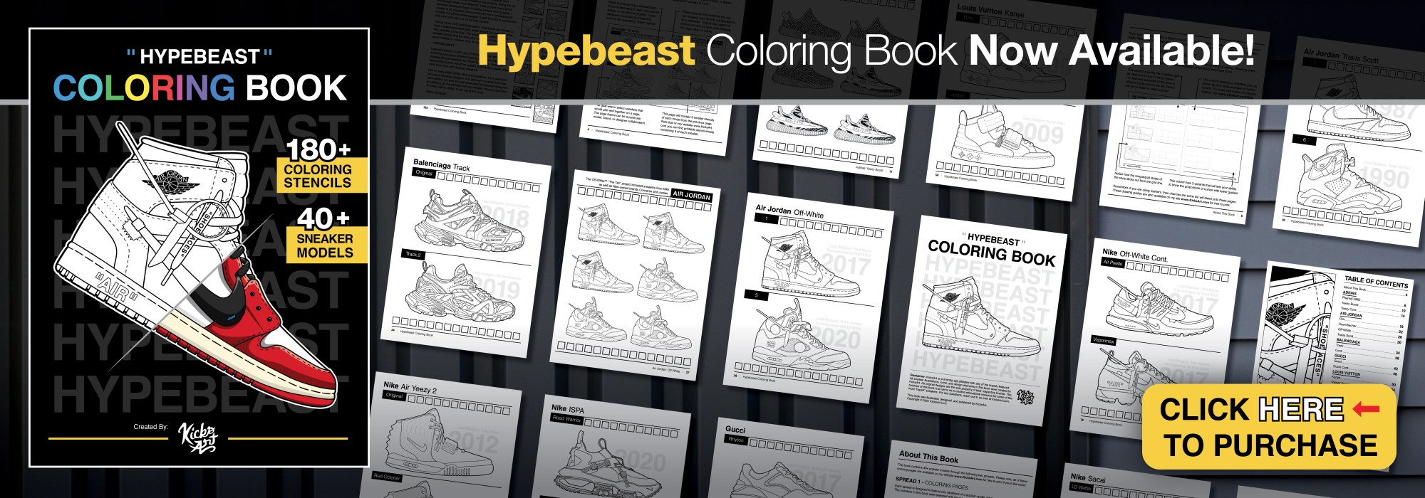 Free sneaker coloring pages