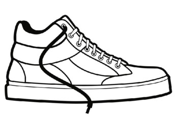 Sneaker template by stevens social studies tpt