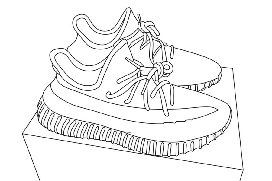 Sneaker coloring pages by coloringpageswk on