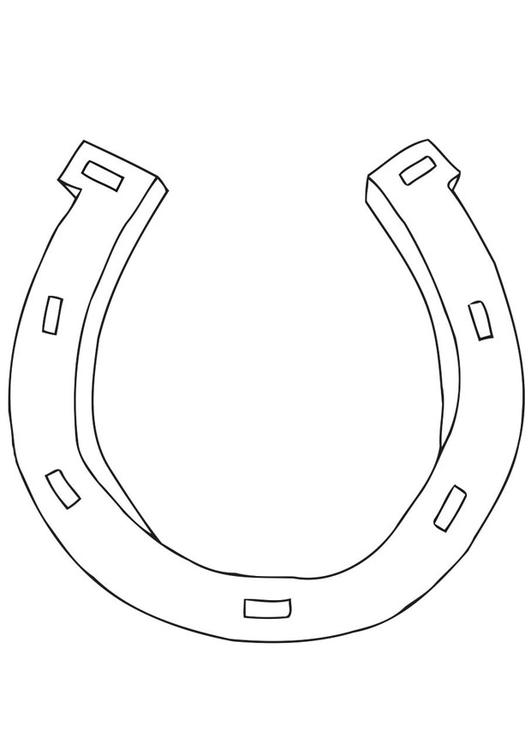 Coloring page horseshoe