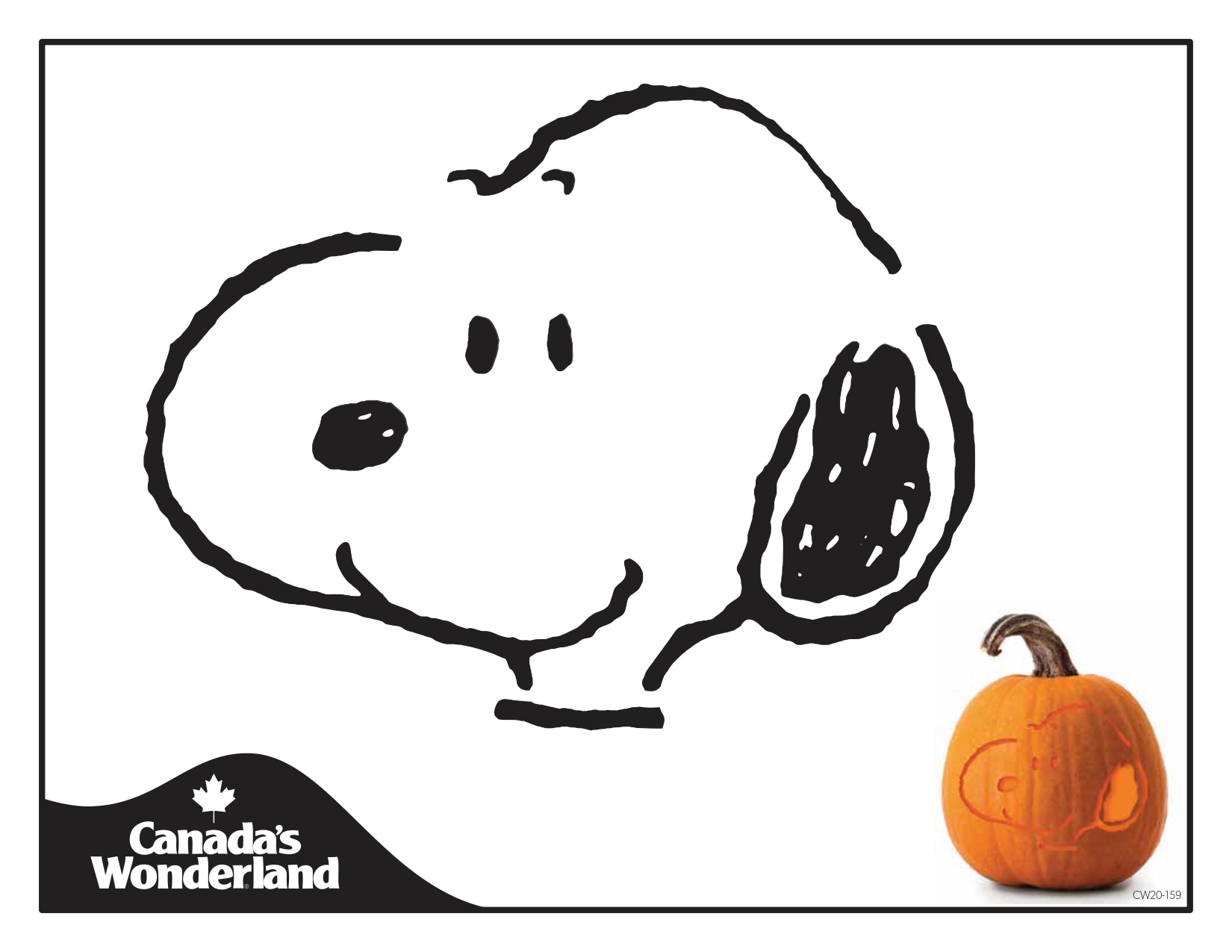 Peanutscharlie brown snoopy free pumpkin stencil