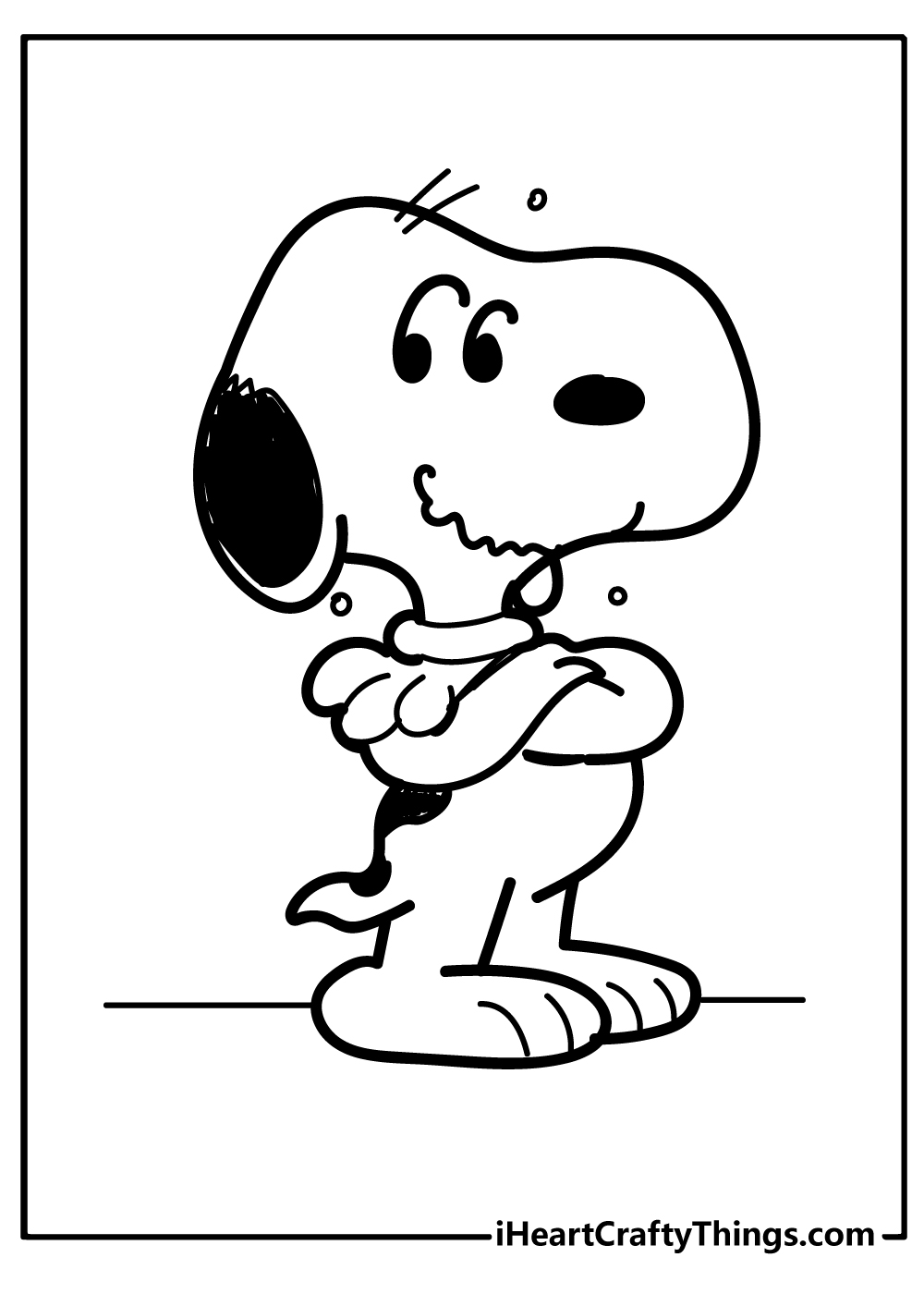 Snoopy coloring pages free printables