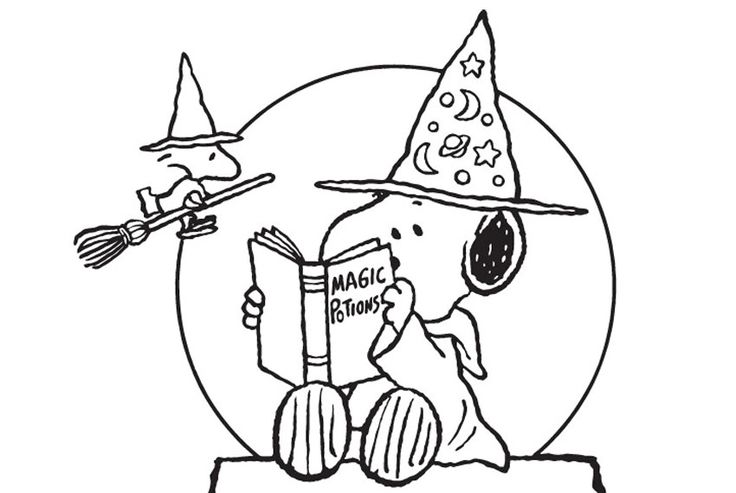 Snoopy coloring pages