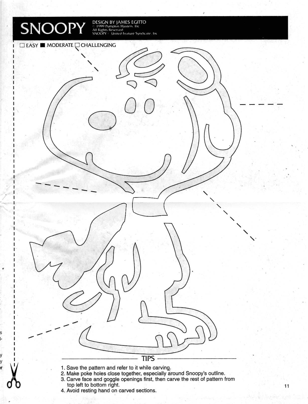 Peanutscharlie brown snoopy pumpkin stencil