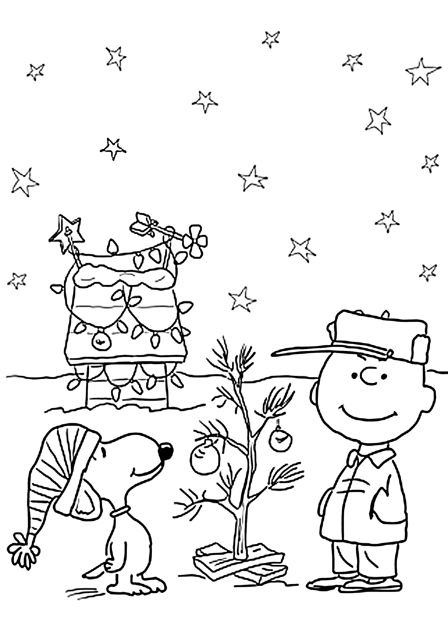 Charlie brown coloring pages to download and print for free