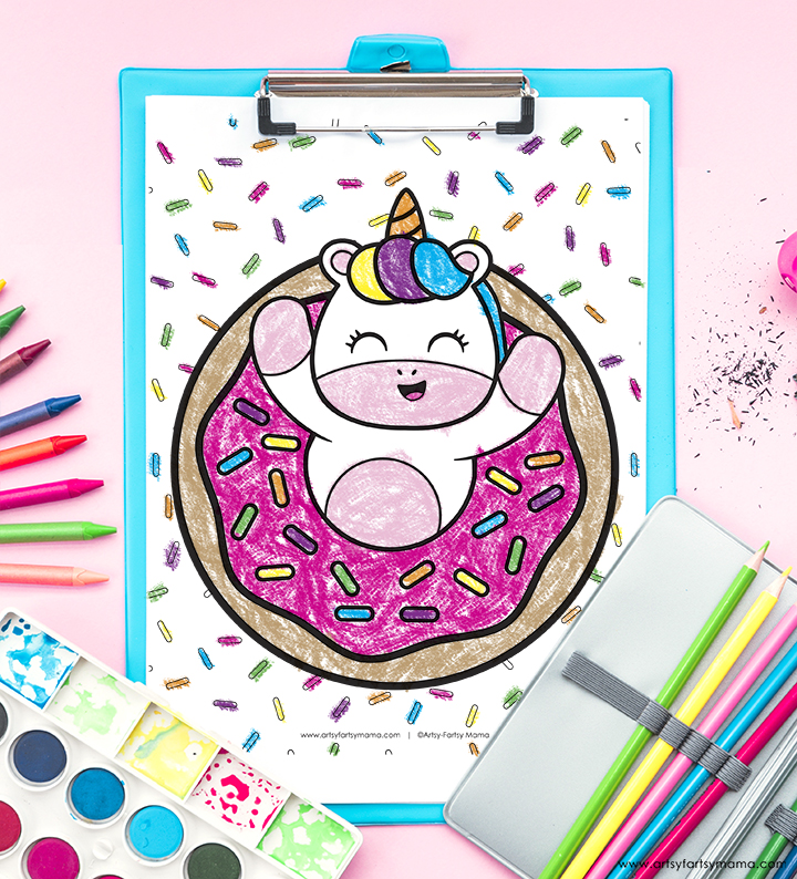 Free printable donut coloring pages more free printables artsy