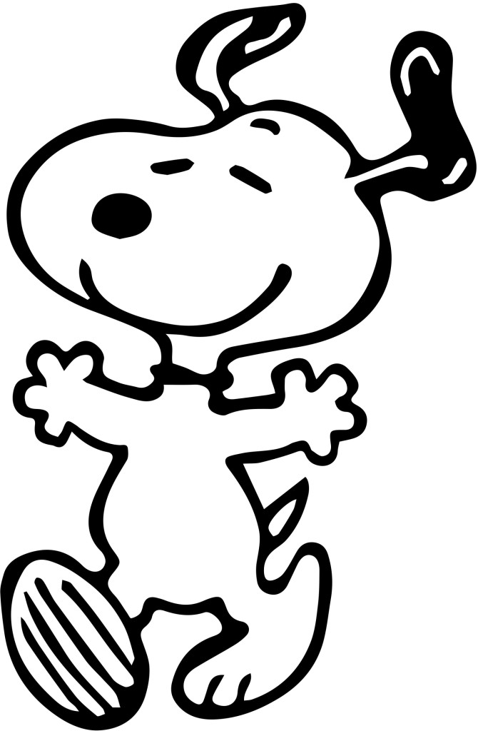 Dancing snoopy decal