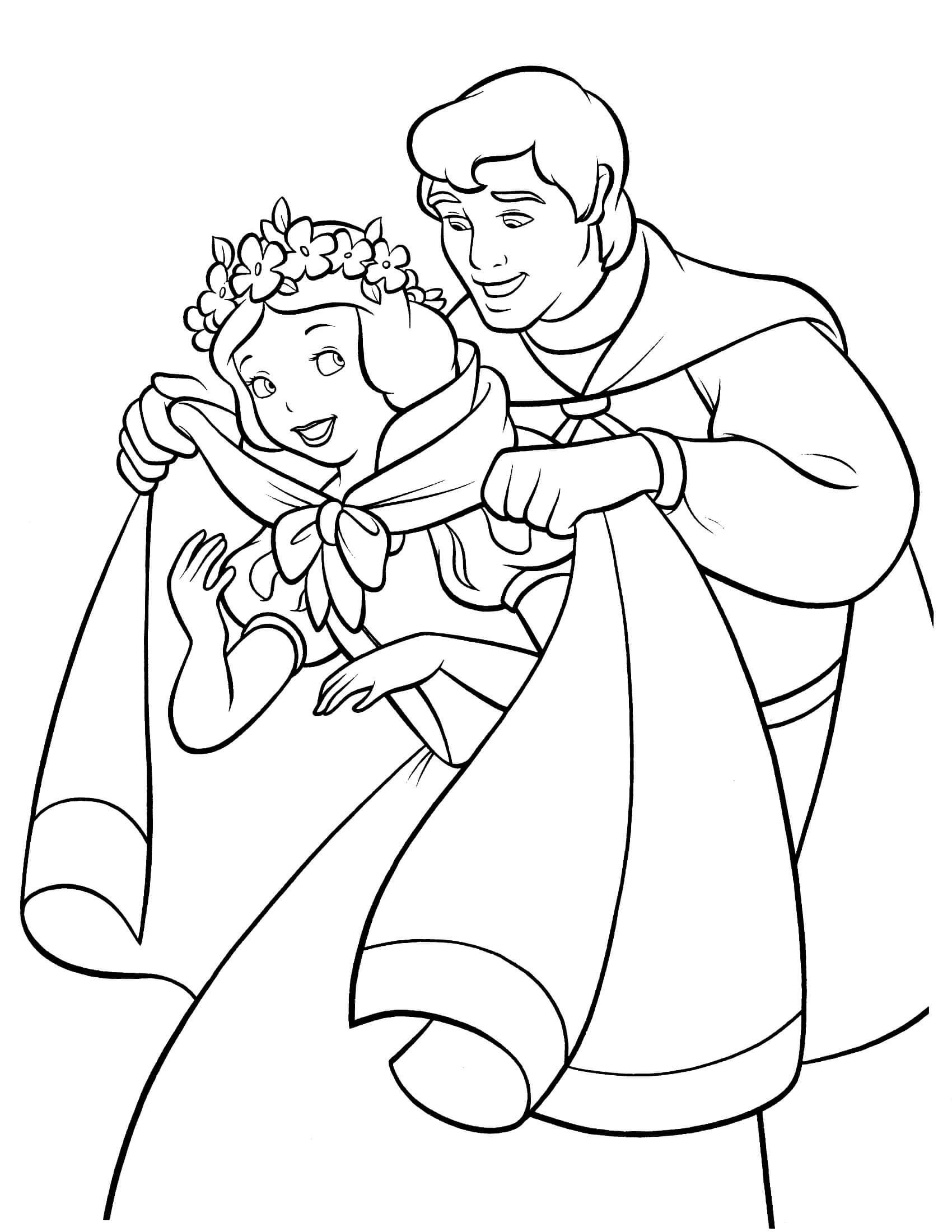 Snow white coloring pages