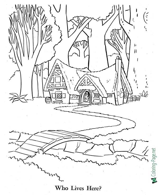 Snow white coloring pages