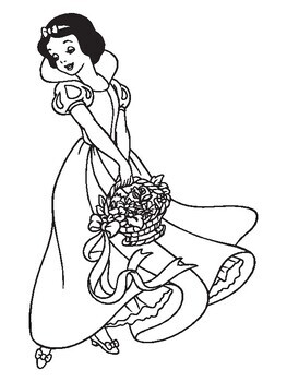 Printable disney snow white coloring pages collection perfect for kids