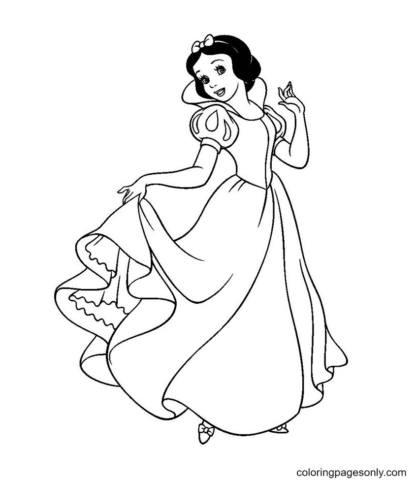 Snow white coloring pages