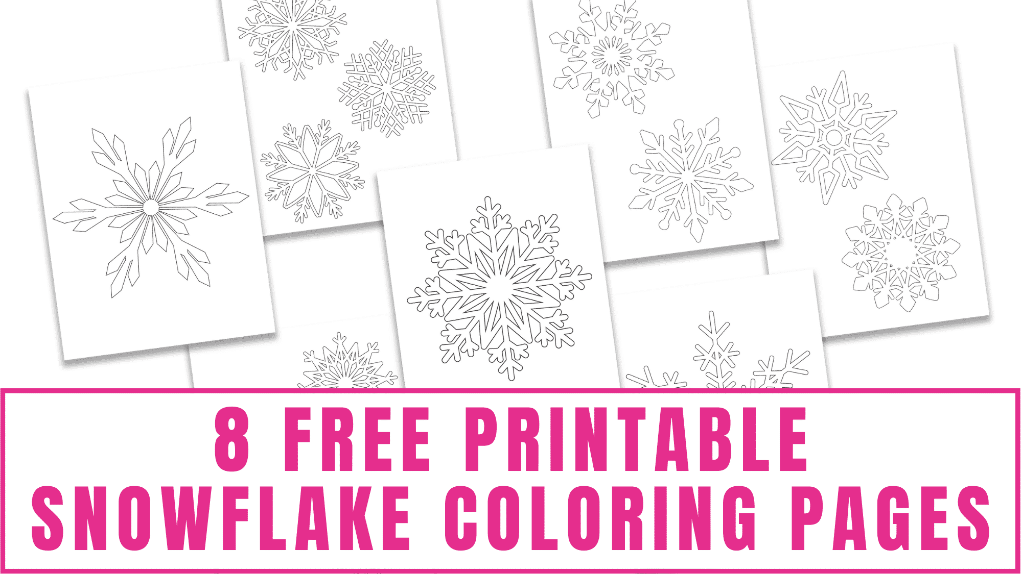 Free printable snowflake coloring pages